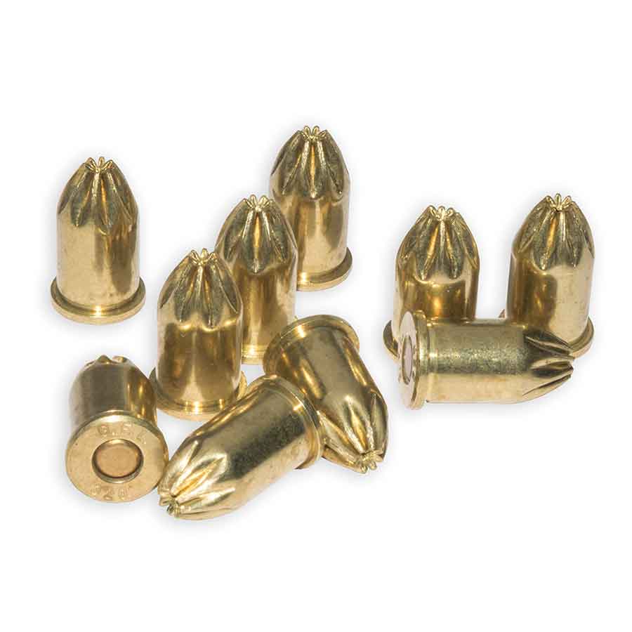 10 units of .32 cal brass blank ammunition with smoke