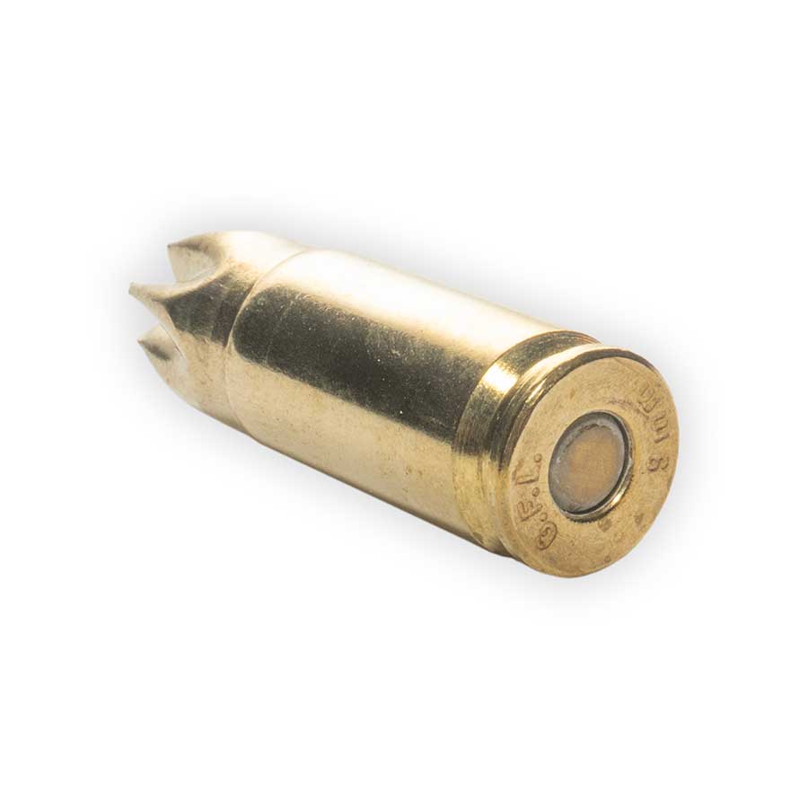 9mm Auto (9x19mm Parabellum) Brass Blank Ammunition (50)
