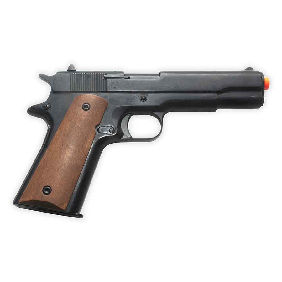 Blank-Firing Kimar 1911 Pistol - Semi-Auto Front-Firing 9mm PAK - Black Finish