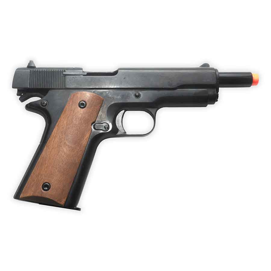 Blank-Firing Kimar 1911 Pistol - Semi-Auto Front-Firing 9mm PAK - Black Finish