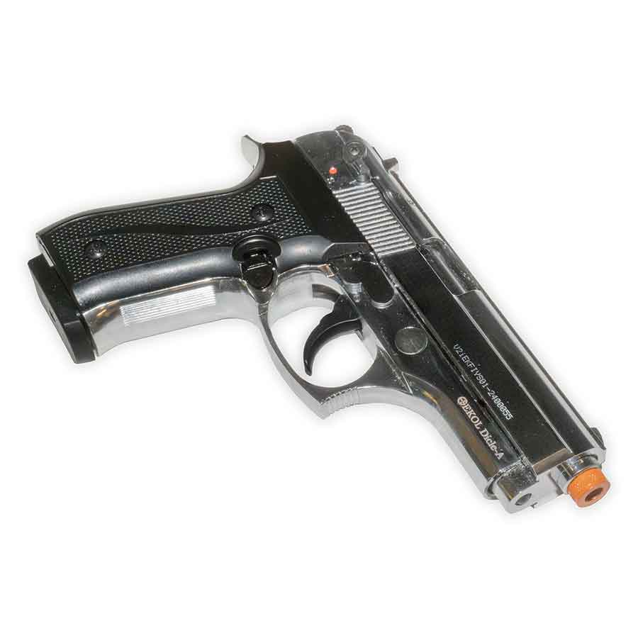 Blank-Firing Ekol Dicle 8000 Pistol - Semi-Auto 9mm PAK - Nickel Finish