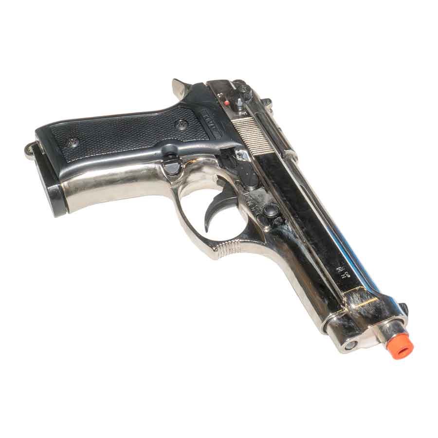 Blank-Firing Kimar Model 92 Pistol - Semi-Auto Front-Firing 9mm PAK - Nickel Finish