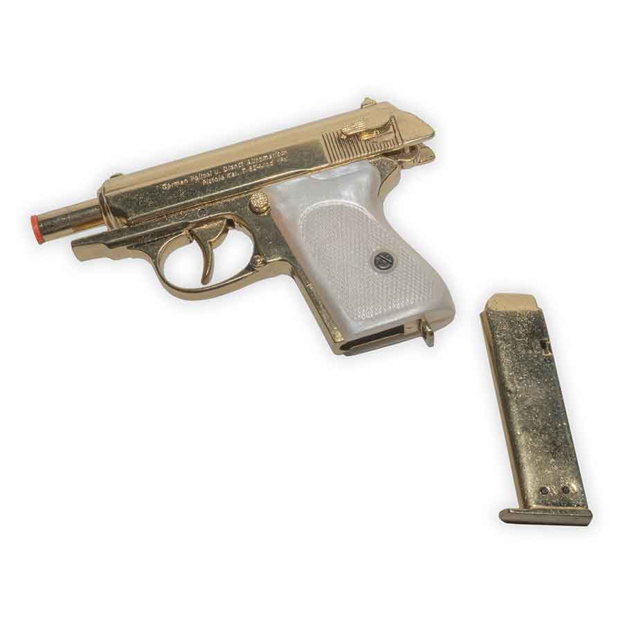 Non-Firing Lady K Replica - Gold Finish with Pearl Grips - Denix
