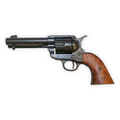 Western Peacemaker Revolver Replica – Black Finish, Wood Grips