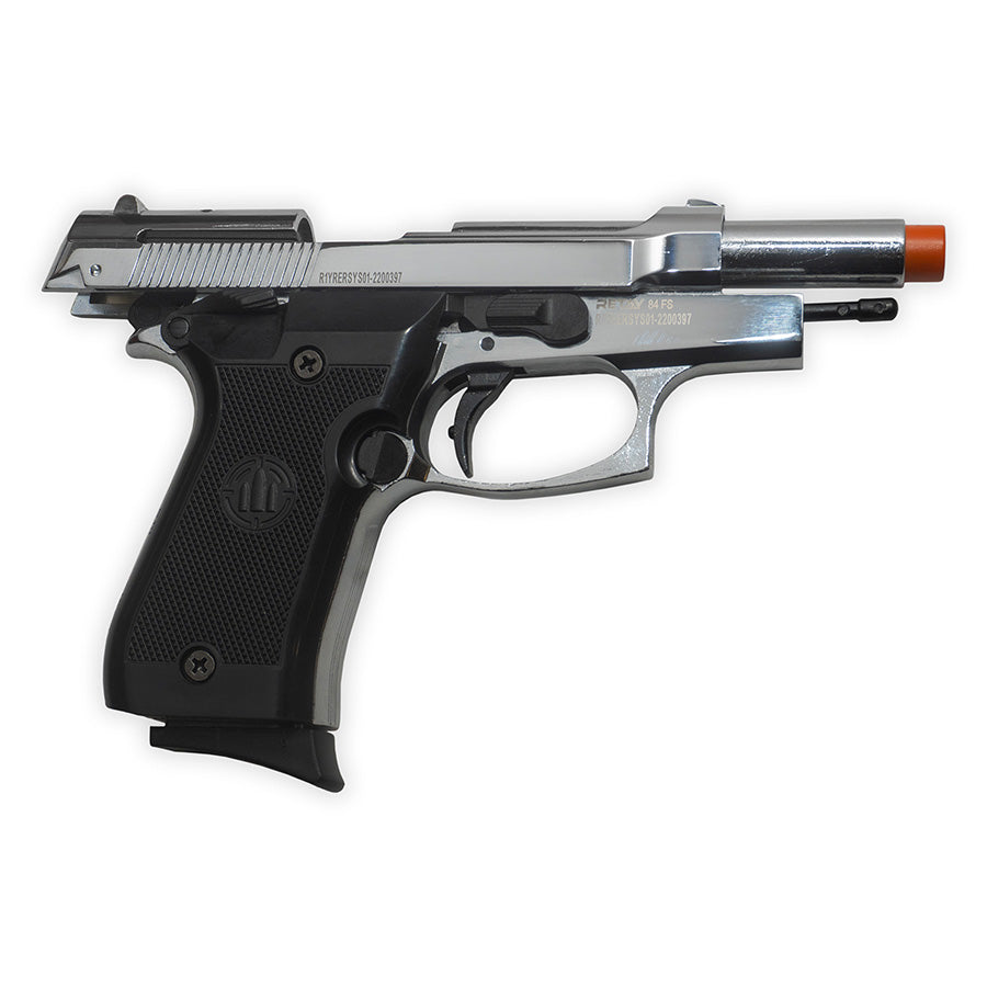 Blank-Firing Retay 84 FS Pistol - Semi-Auto Front-Firing 9mm PAK - Nickel Finish