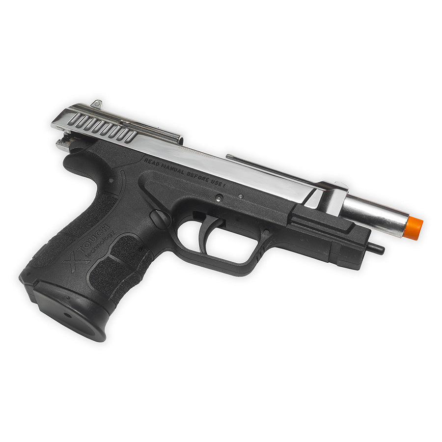 Blank Firing Pistol - Retay XPRO Front-Firing - 9mm PAK Nickel Finish