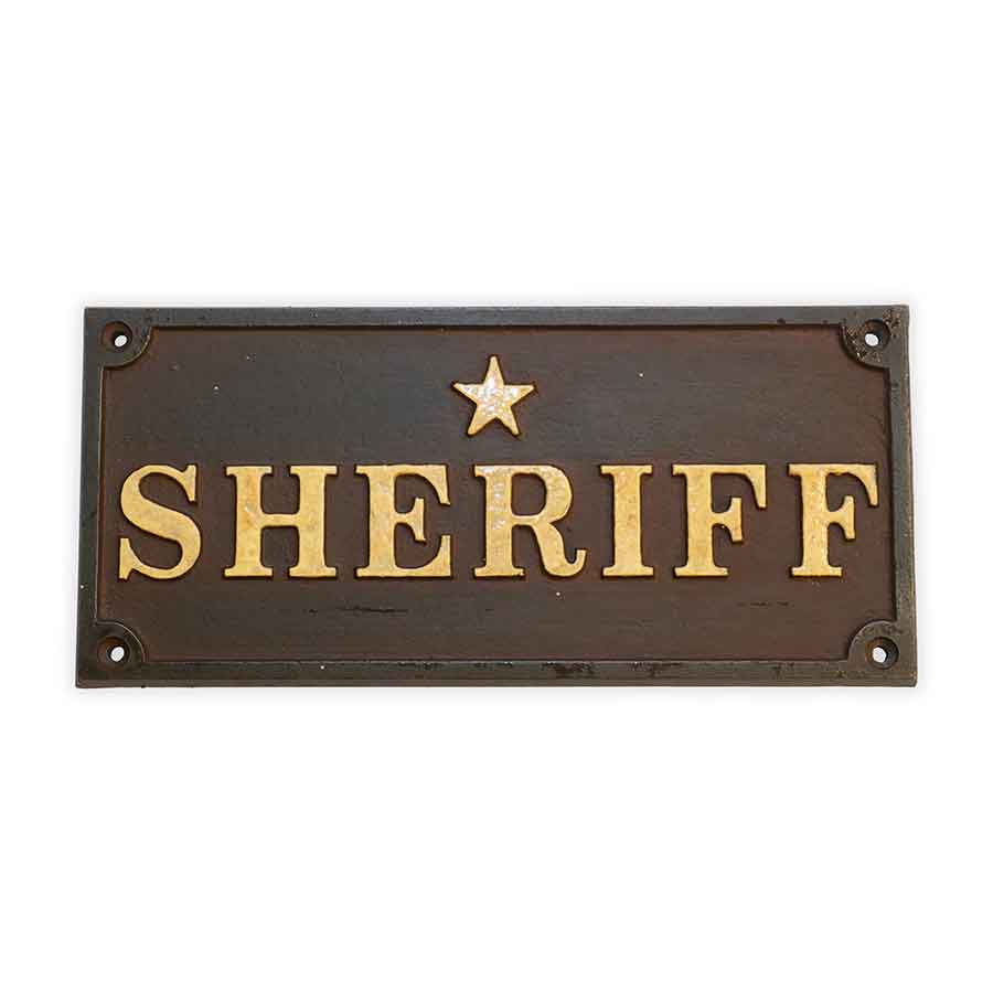 Sheriff Wall Plaquard