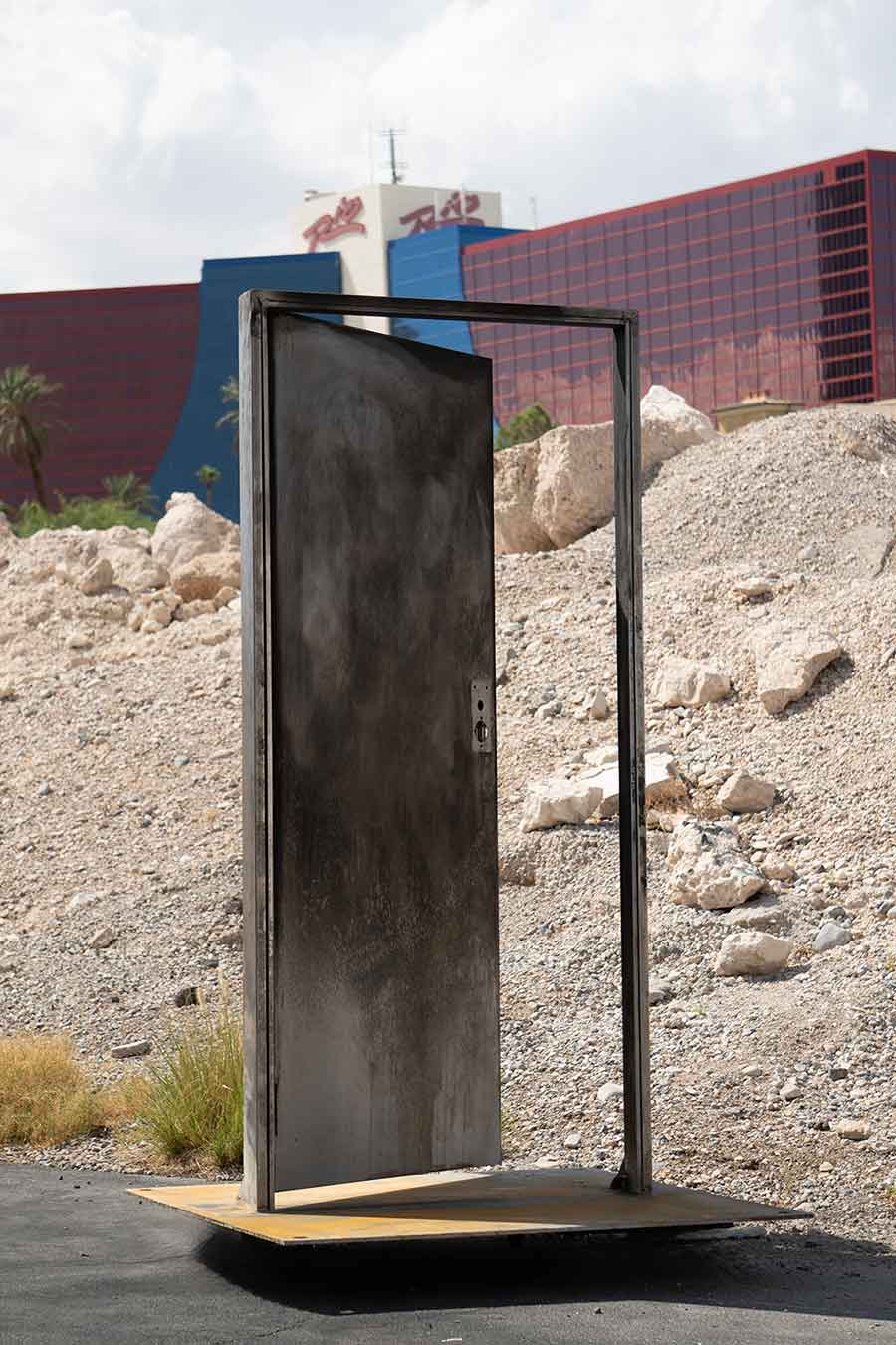 Freestanding Metal Door Rental Prop
