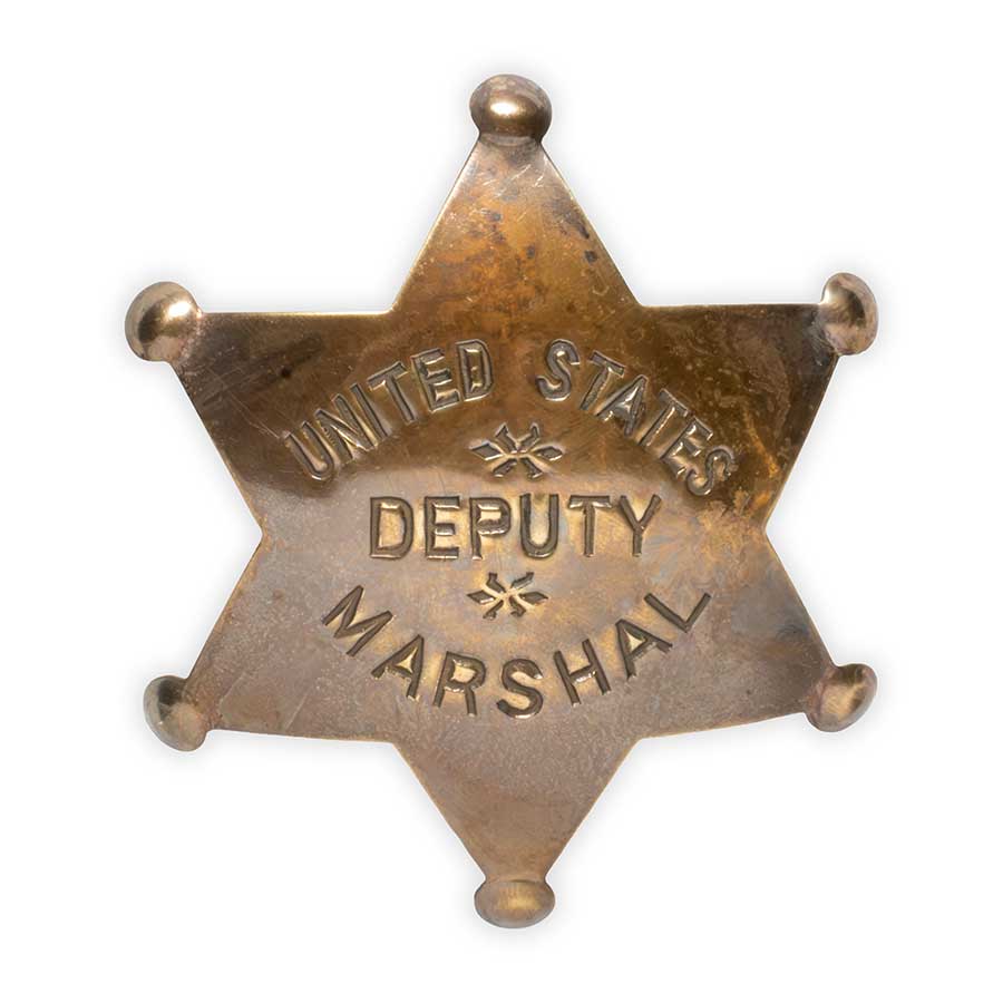 Deputy U.S. Marshal - Authentic Brass Old West Replica Badge