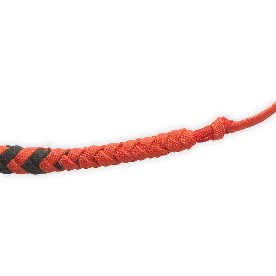 3' Big Braided Bullwhip – Red / Black