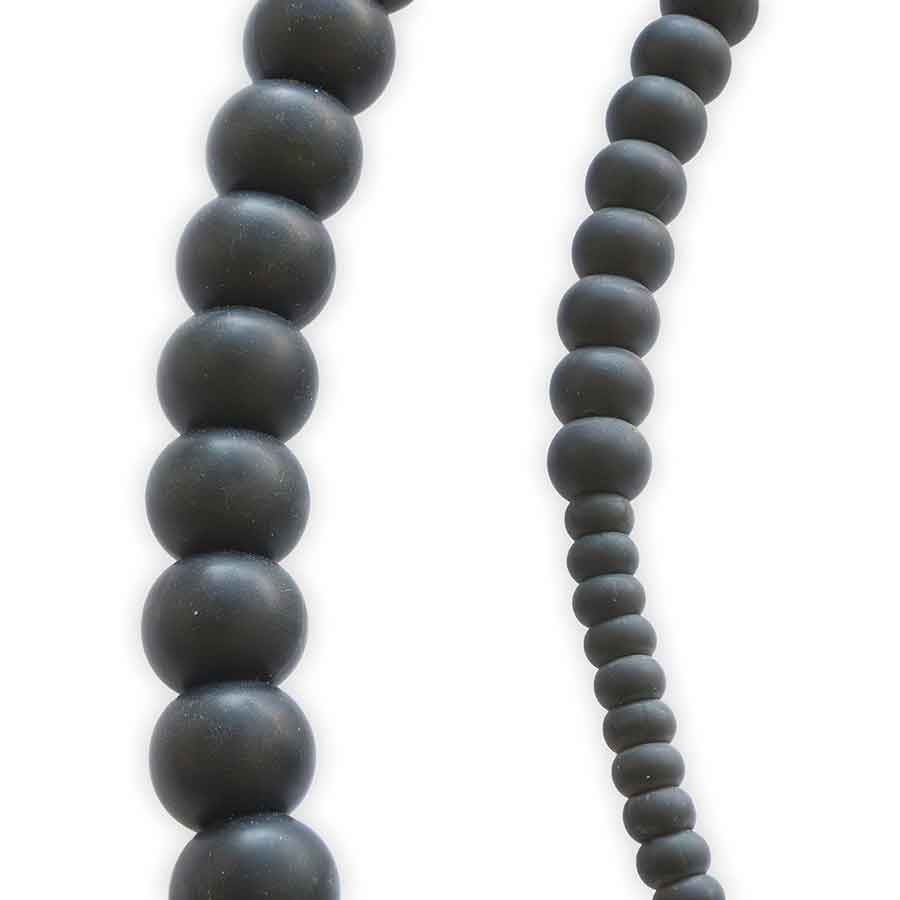 6' Beaded Lizard Silicone Hybrid Bullwhip – Black