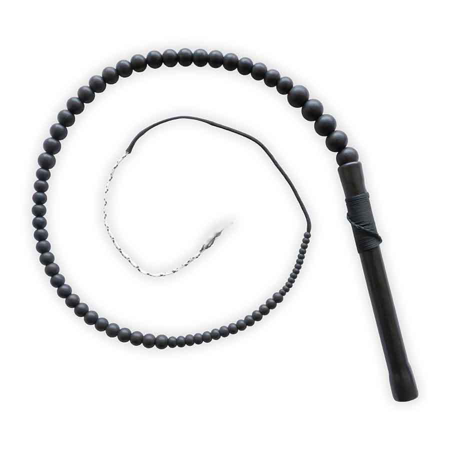 3' Beaded Lizard Silicone Hybrid Bullwhip