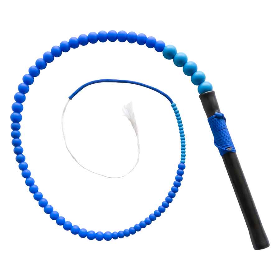3' Beaded Lizard Silicone Hybrid Bullwhip