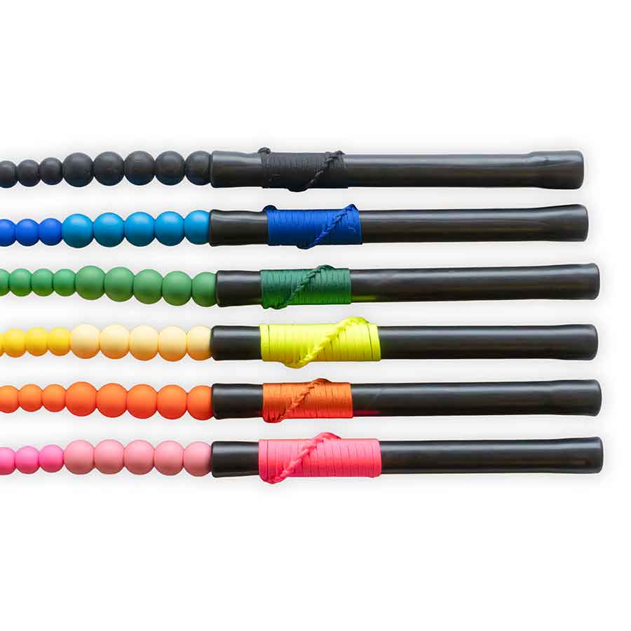 3' Beaded Lizard Silicone Hybrid Bullwhip