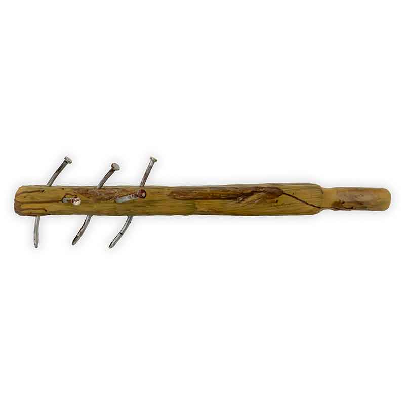 Foam Wooden Scrap with Nails and Blood Prop Weapon