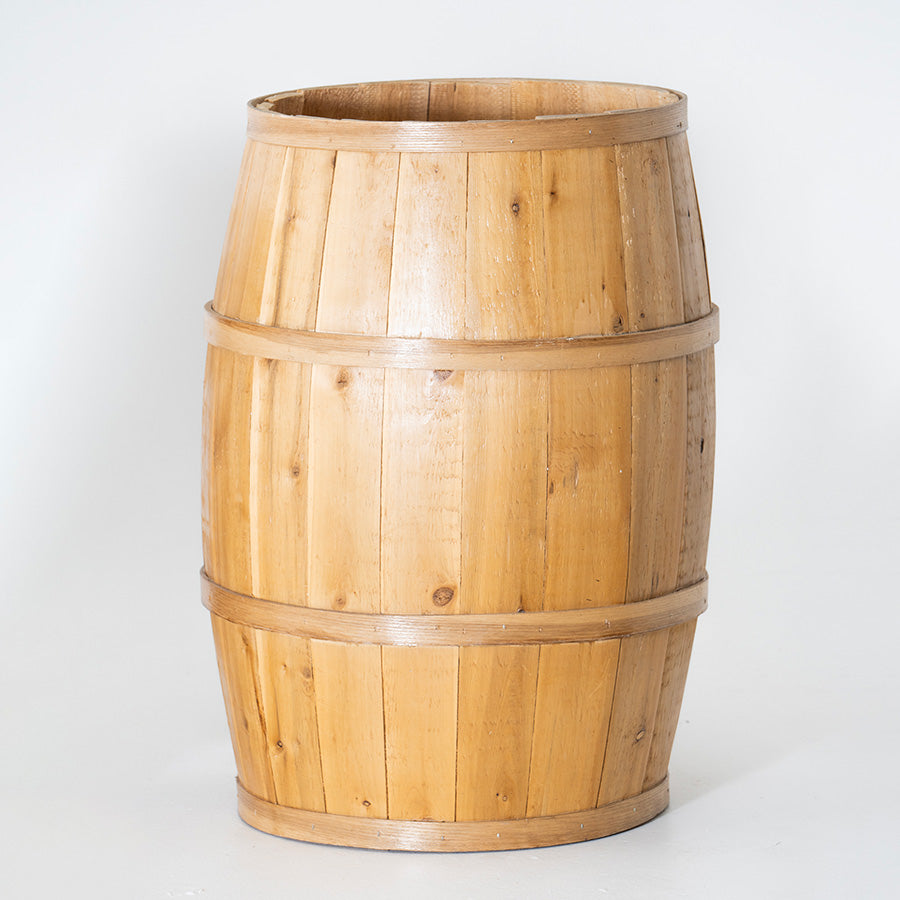 Large Wooden Barrel Rental Prop