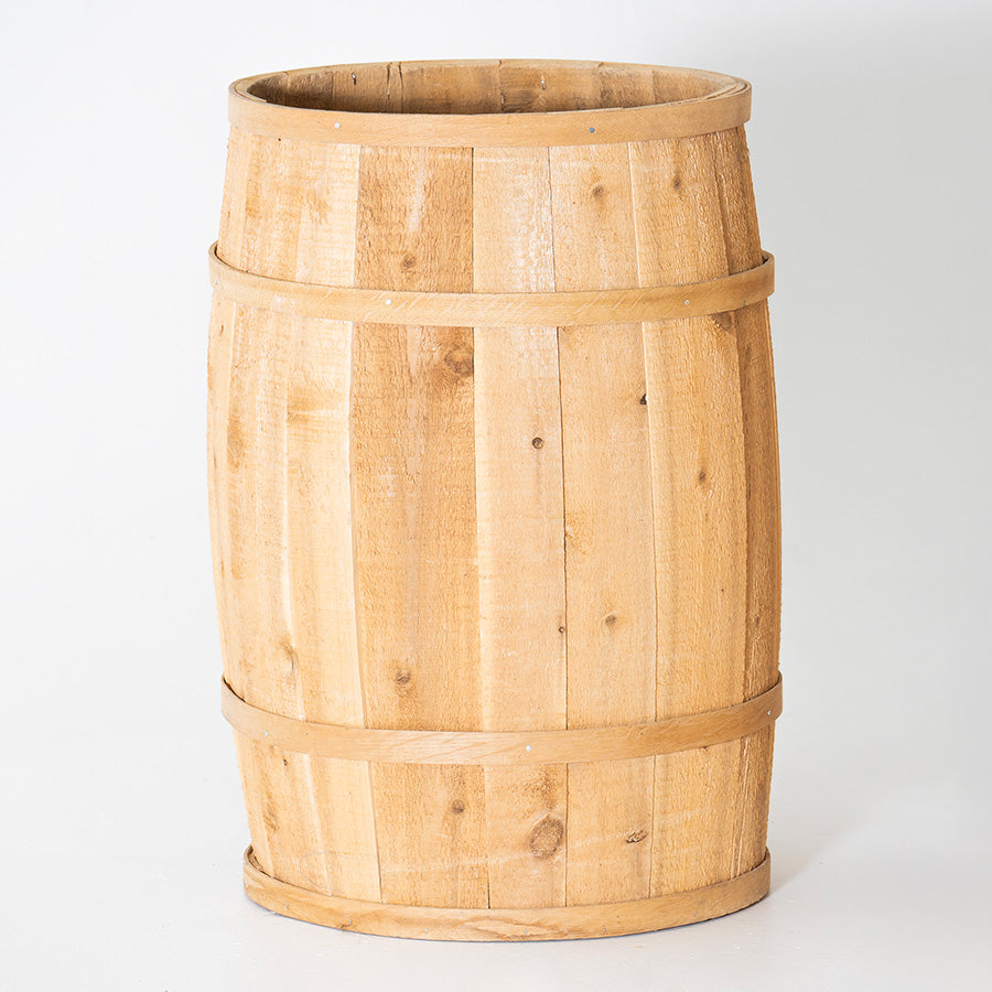 Small Wooden Barrel Prop Rental · Western Stage Props