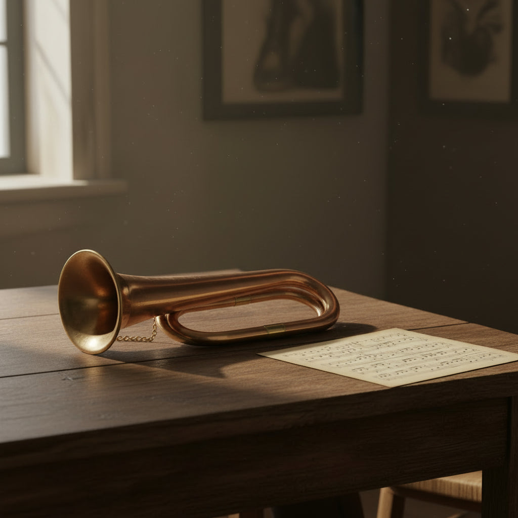 Old West–Style Brass and Copper Bugle