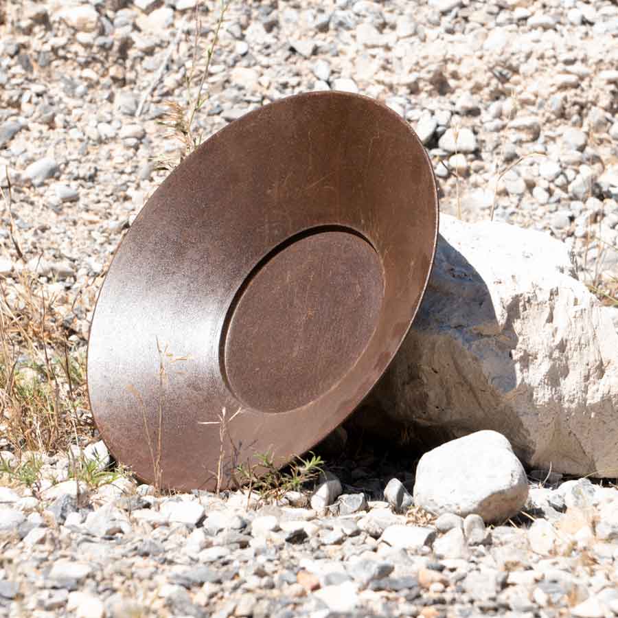 Old West–Style Large Mining Pan - Old West Gold Panning Pan