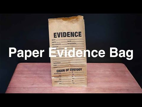 Small Paper Evidence Bag - Set of 3