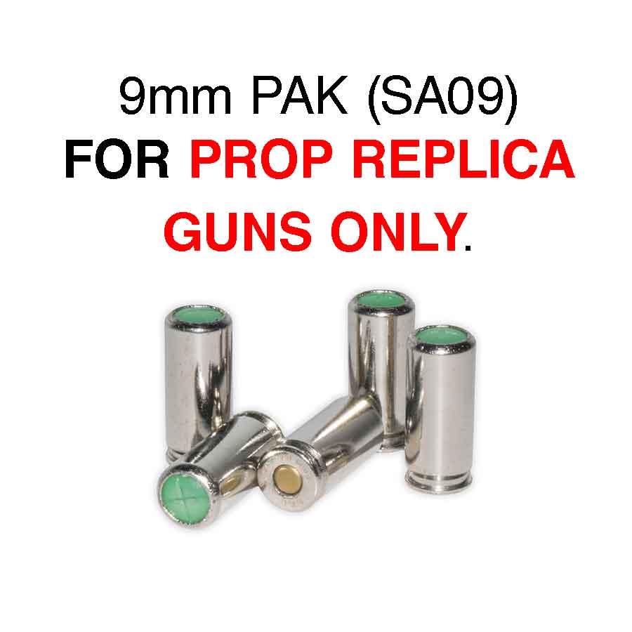 9mm PAK Blank Ammunition Full Load (50)