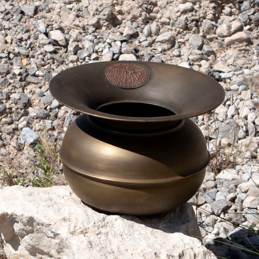 Old West–Style Authentic Brass Spittoon Replica