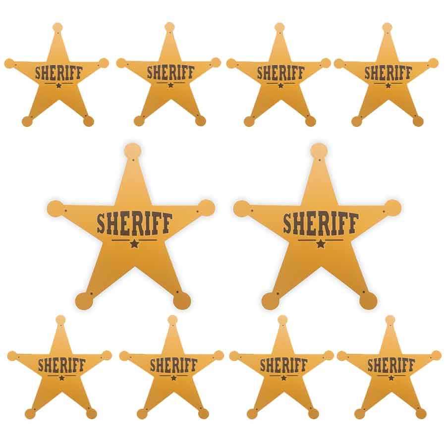 Multi-Pack Kiddie Sheriff Dress Up Badge