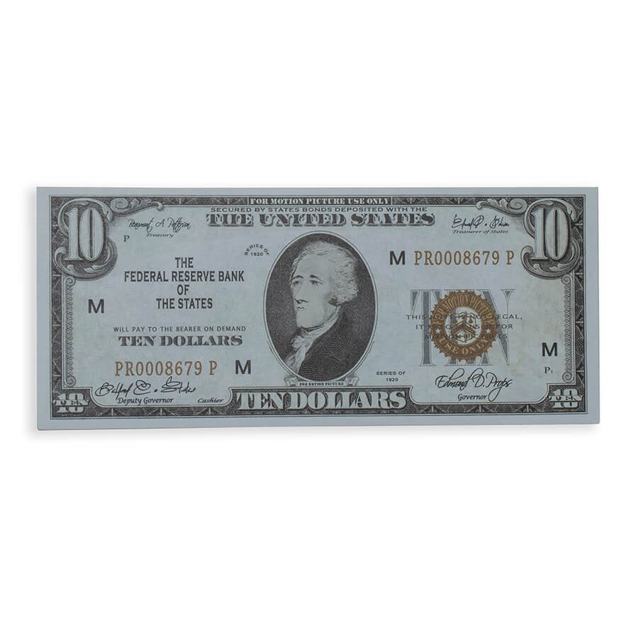 Prop Movie Money - Full Print Stack of $10s - 1920s
