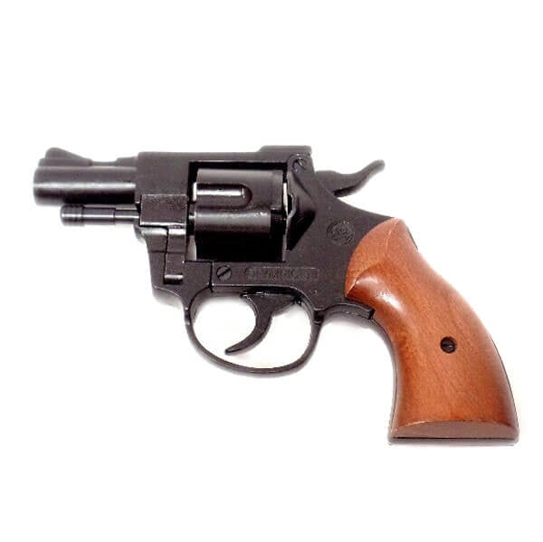 Blank-Firing Revolver - Olympic 5 Gun .380 Cal - Blued Finish