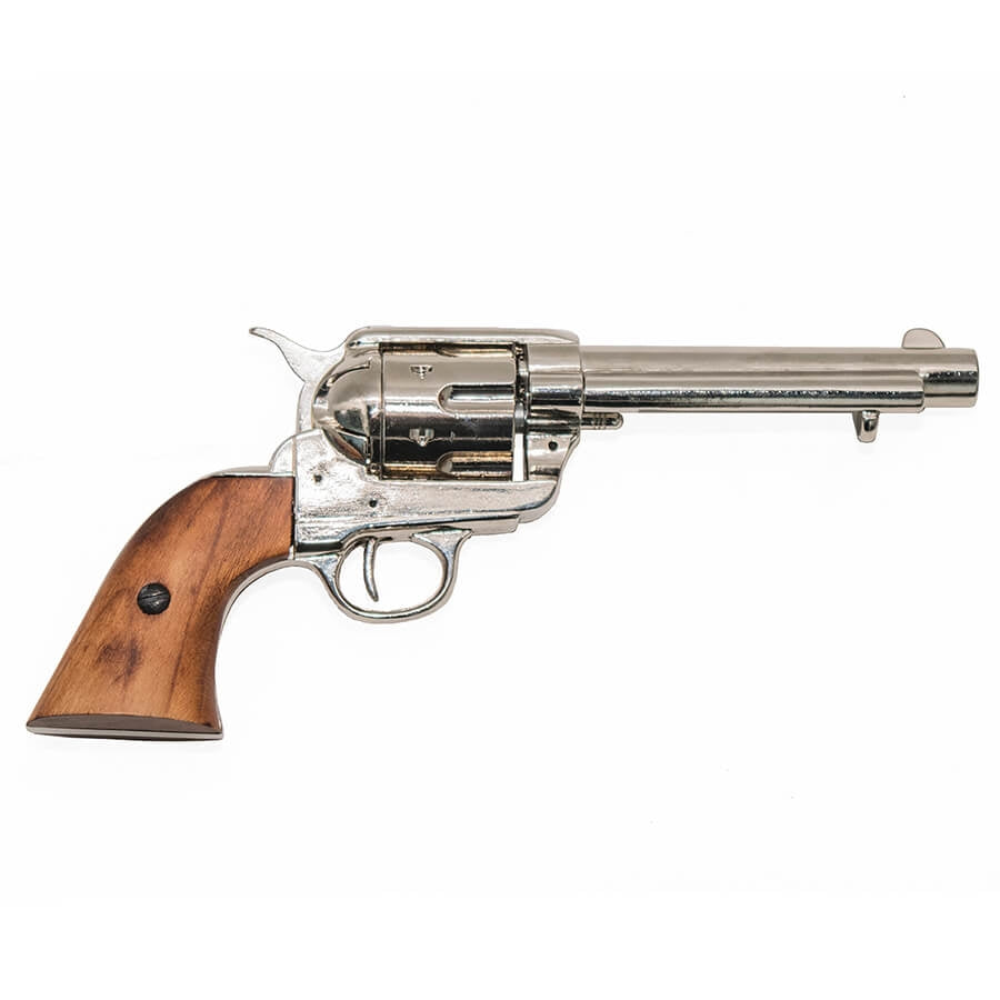 PEACE MAKER 45 CALIBER レプリカ モデルガン 観賞用 Replica Western Peace Maker - Nickel Finish · Western Stage Props