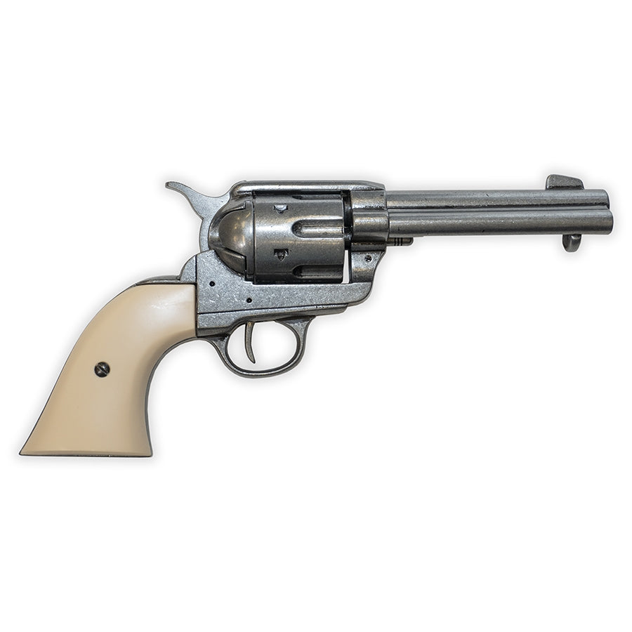 Replica Western Peace Maker - Faux Ivory Grip - Grey Finish