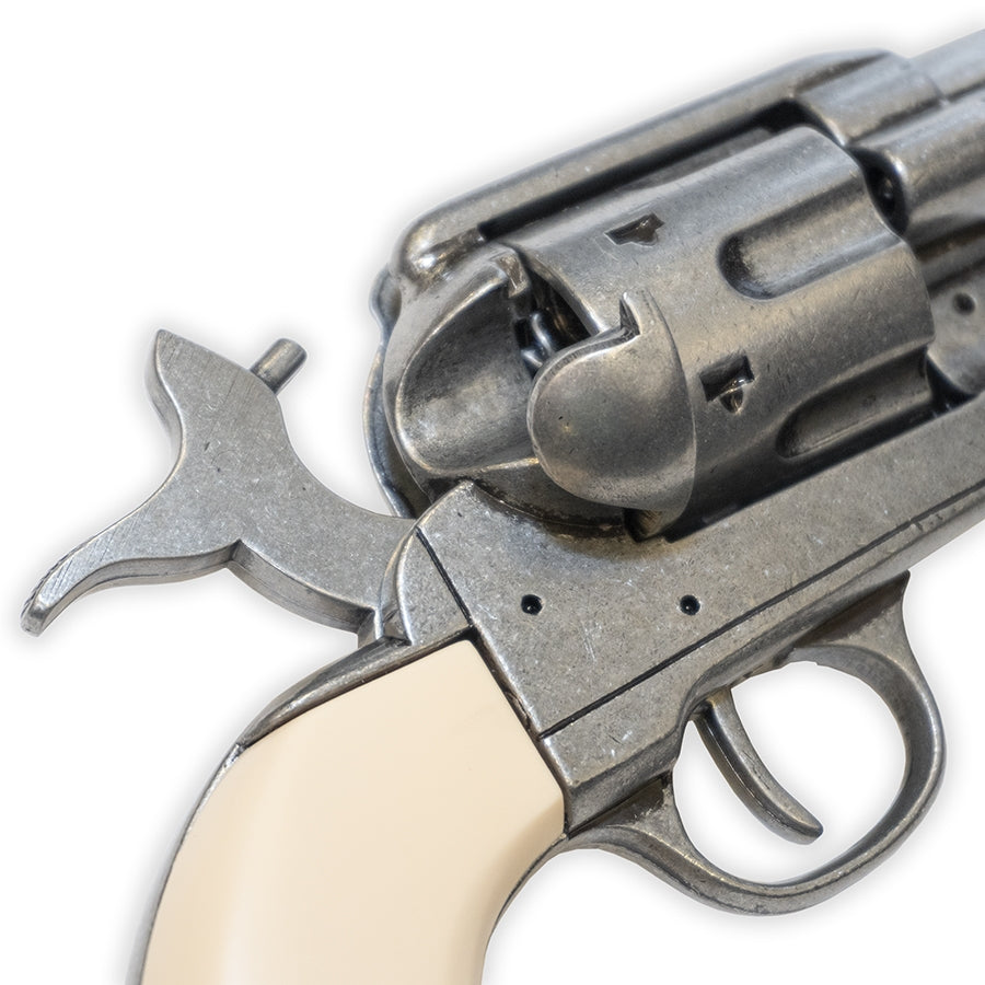 PEACE MAKER 45 CALIBER レプリカ モデルガン 観賞用 Replica Western Peace Maker - Faux Ivory Grip - Grey Finish