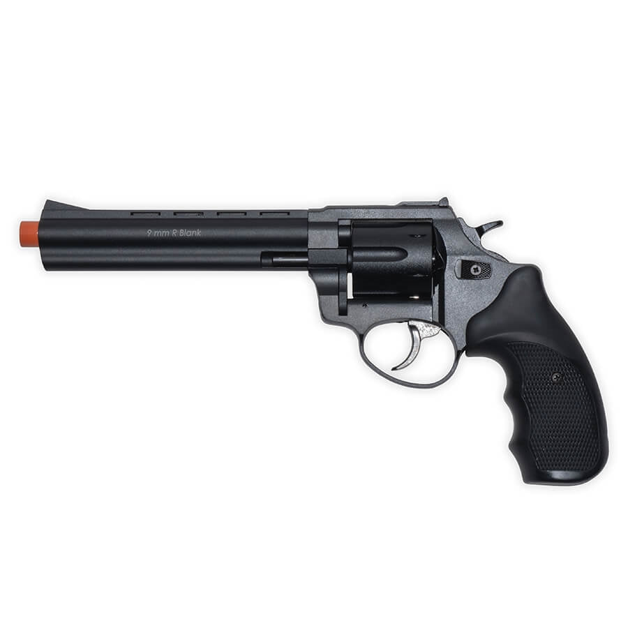 Blank-Firing Revolver - Zoraki R1 6" Front Firing - Black Finish (.380 cal)