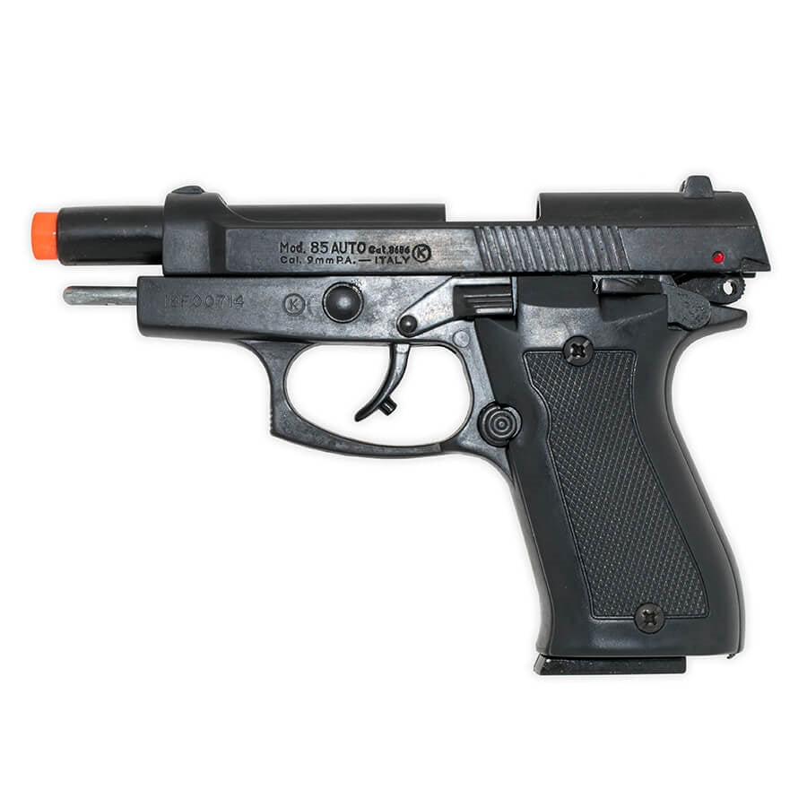 Blank-Firing Semi-Auto Pistol - Kimar Model 85 Front Firing - Blued Finish 9mm PAK