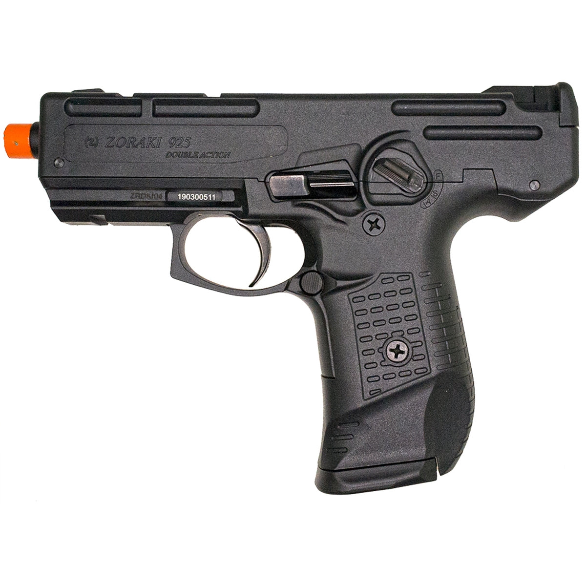 Blank Firing Pistol - ZORAKI 925 Full-Auto Front-Firing  - 9mm PAK - Black Finish