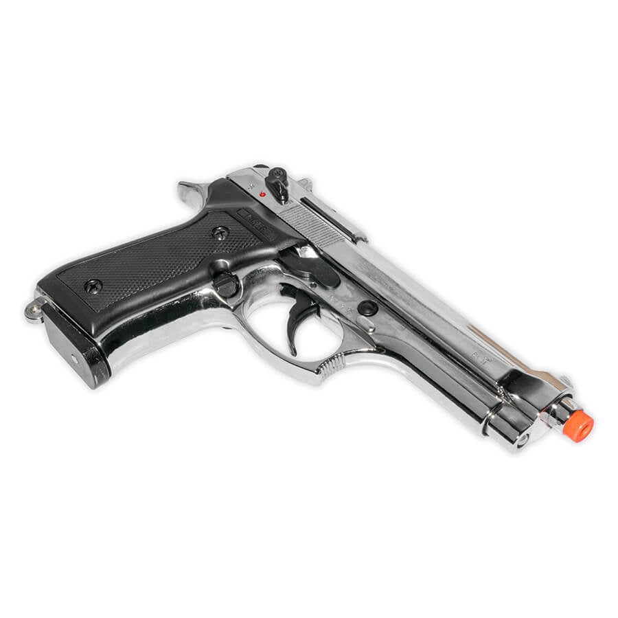 Blank-Firing Kimar Model 92 Pistol - Semi-Auto Front-Firing 9mm PAK - Nickel Finish