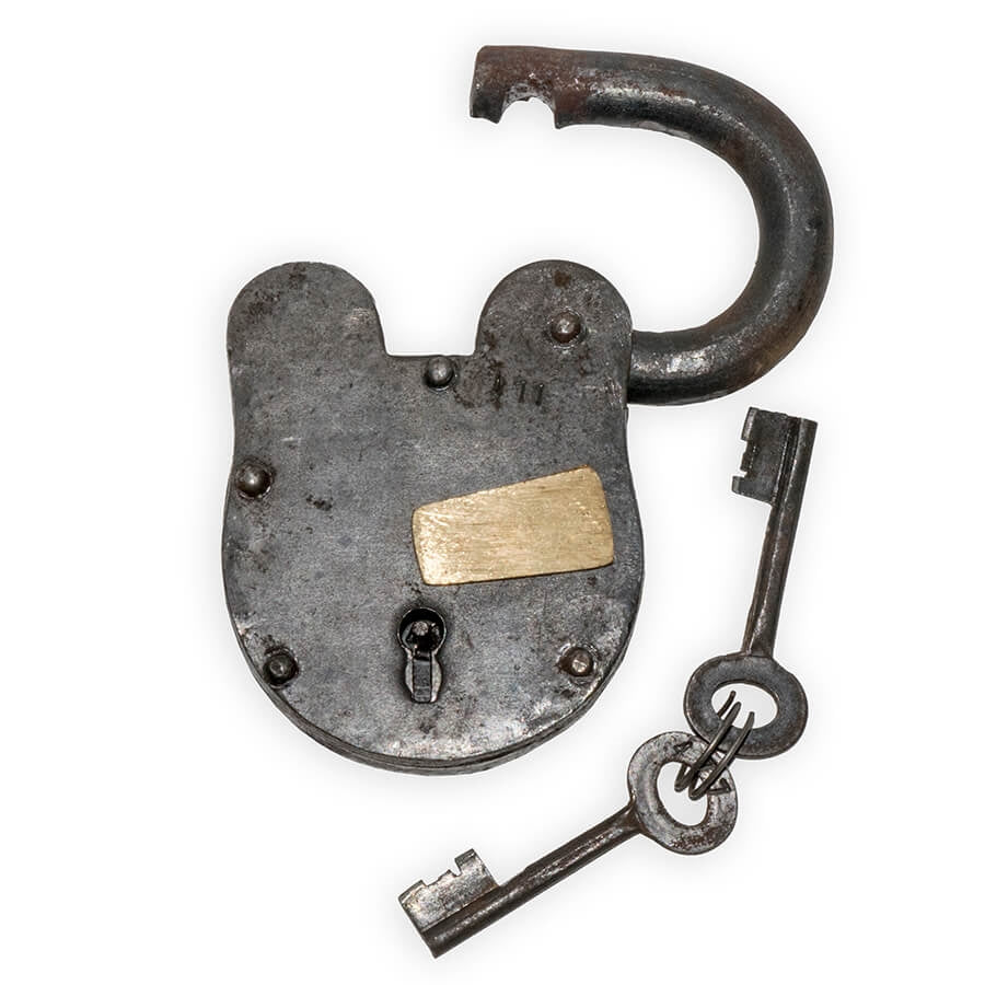 Shop Western Set Props - Extra Large Iron Lock - WesternStageProps.com ...