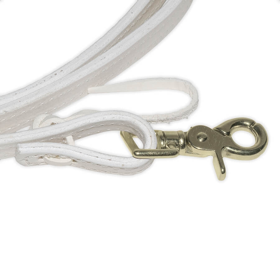 Contest Style Reins (White Leather)